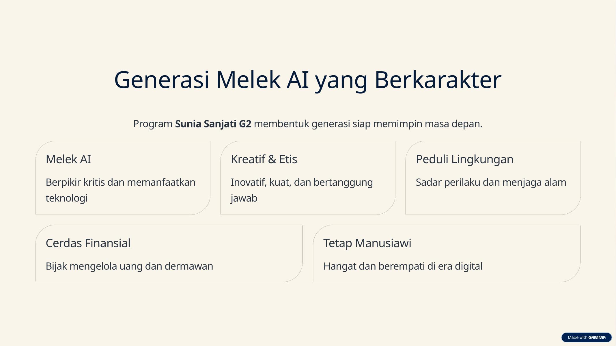 Slide 10 presentasi Sunia Sanjati G2 AI Generation Course
