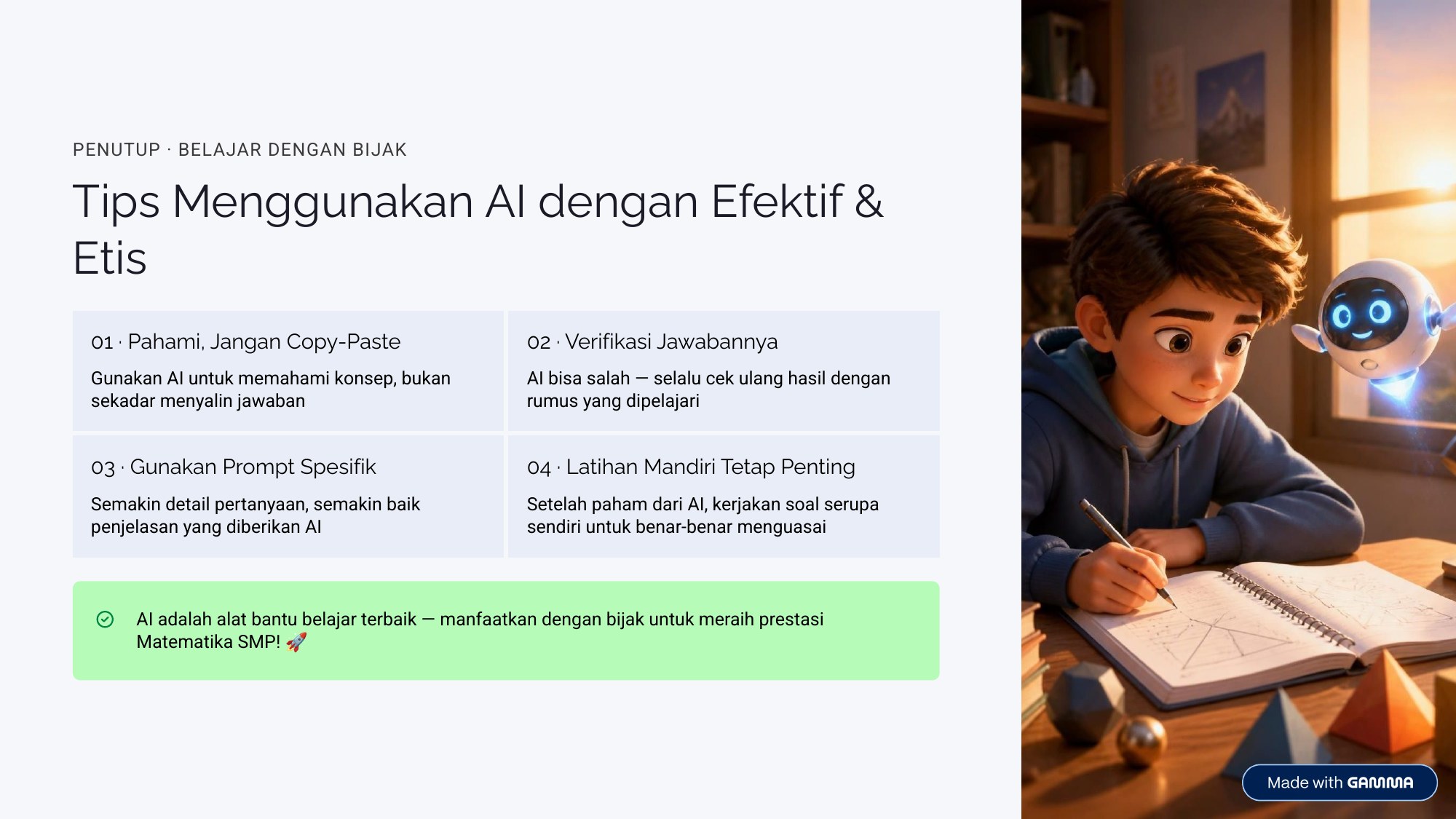Slide presentasi Matematika 10